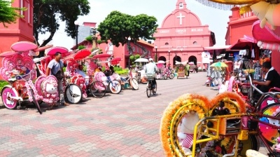 Xích lô tình yêu ở phố cổ Malacca