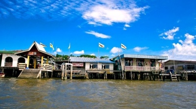 Làng nổi Kampong Ayer ở Brunei