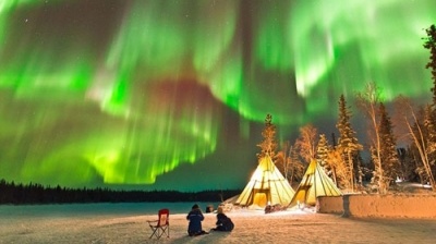 Ngắm cực quang huyền ảo ở Canada