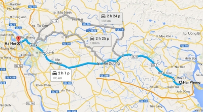 Các tuyến xe khách Hà Nội - Hải Phòng