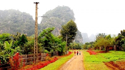 Viengxay chiều hoàng hôn